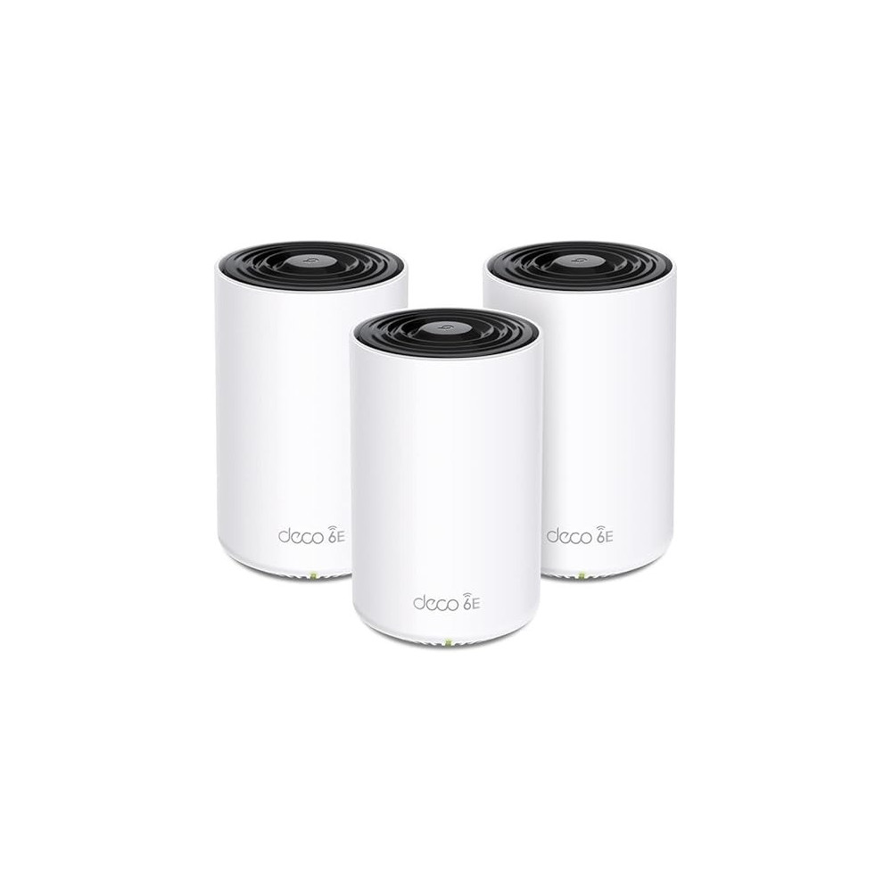 TP-Link Deco AXE5400 Tri-Band WiFi 6E Mesh System(Deco XE75) - Covers Up To 7200 Sq.Ft, Replaces WiFi Router And Extender, AI-Driven Mesh, New 6GHz Band, 3-Pack