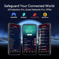 ASUS ROG Rapture GT-BE19000 Tri-band Gaming Router: WiFi 7, 802.11be, 200+ Devices, AiMesh, Mesh WiFi, Dual 10G Ports, AI WAN Detection, Game Acceleration, Gaming Network, AURA RGB, Black