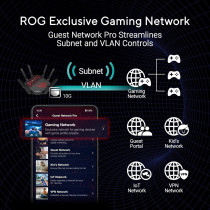 ASUS ROG Rapture GT-BE19000 Tri-band Gaming Router: WiFi 7, 802.11be, 200+ Devices, AiMesh, Mesh WiFi, Dual 10G Ports, AI WAN Detection, Game Acceleration, Gaming Network, AURA RGB, Black