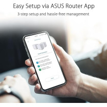 ASUS ZenWiFi AX Mini (XD5) Dual-Band Whole Home Mesh WiFi System, WiFi 6, 802.11ax, Up To 5000 sq ft And 5+ Rooms, AiMesh, Lifetime Free Internet Security, White