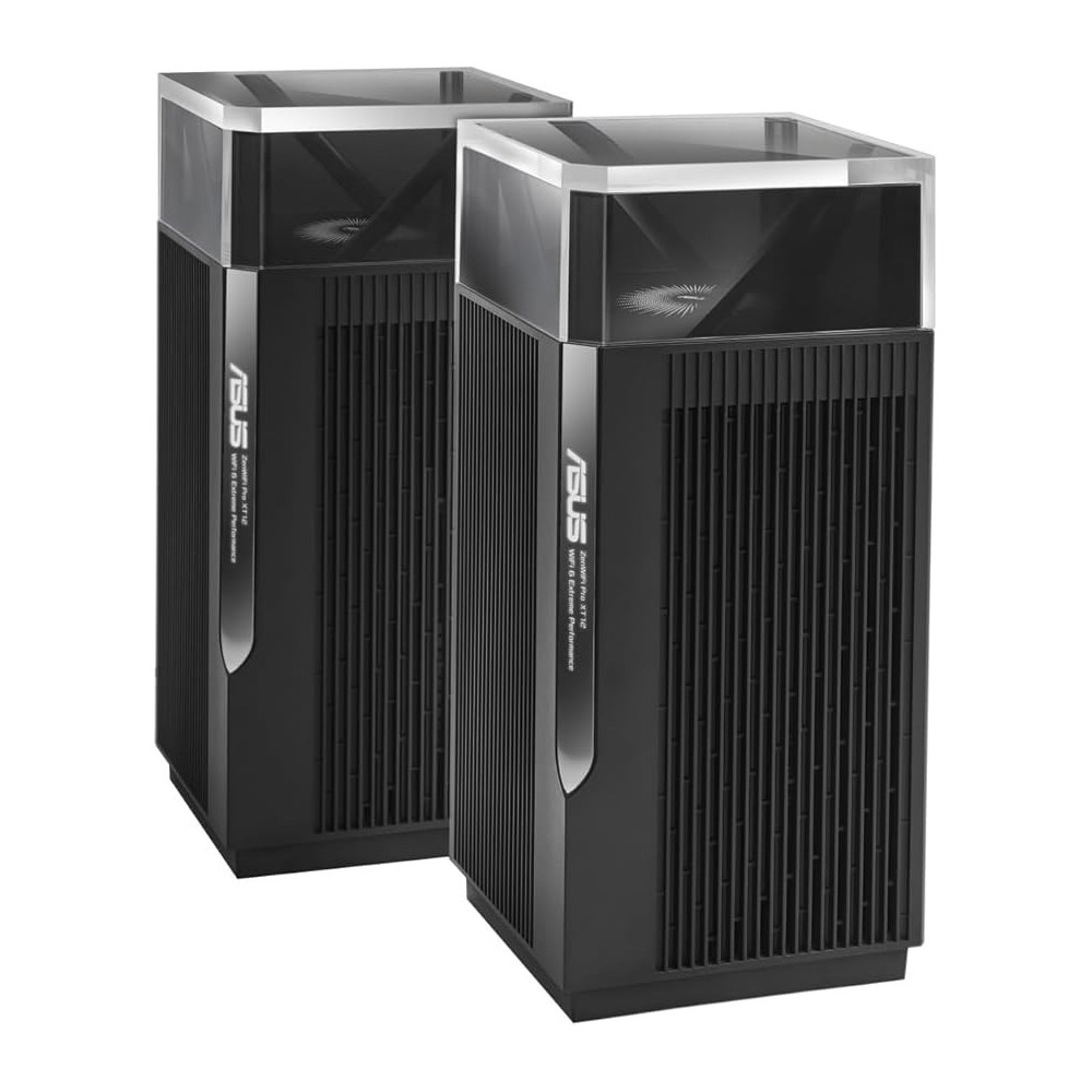 ASUS ZenWiFi Pro XT12 AX11000 Tri-Band WiFi 6 Router, 12 Streams, Coverage Up To 6000 sq ft, Subscription-free Network Security, Advanced Parental Controls, Instant Guard, VPN, Dual 2.5G Ports, 2 PK