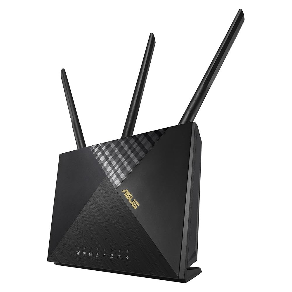 ASUS 4G-Ax56 Gigabit Ethernet Dual-Band Wireless Router - Captive Portal, Aiprotection Classic Network Security, Parental Controls, Black