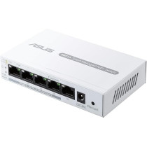ASUS ExpertWiFi EBP15, 5-Port GbE Smart Managed PoE+ Switch, Supports PoE Priority Setting, Perfect For PoE APs, IP Cameras, VoIP Phones, Centralized App Management With ExpertWiFi Router, White