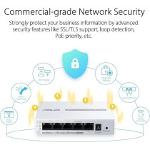 ASUS ExpertWiFi EBP15, 5-Port GbE Smart Managed PoE+ Switch, Supports PoE Priority Setting, Perfect For PoE APs, IP Cameras, VoIP Phones, Centralized App Management With ExpertWiFi Router, White