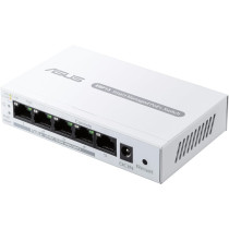 ASUS ExpertWiFi EBP15, 5-Port GbE Smart Managed PoE+ Switch, Supports PoE Priority Setting, Perfect For PoE APs, IP Cameras, VoIP Phones, Centralized App Management With ExpertWiFi Router, White