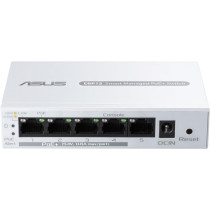 ASUS ExpertWiFi EBP15, 5-Port GbE Smart Managed PoE+ Switch, Supports PoE Priority Setting, Perfect For PoE APs, IP Cameras, VoIP Phones, Centralized App Management With ExpertWiFi Router, White