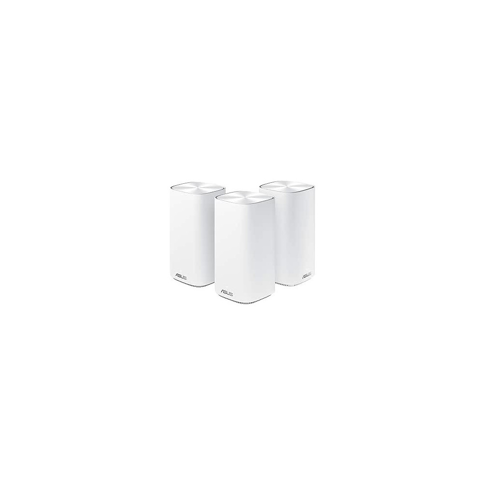 ASUS CD6, AC1500 Dual Band Mesh Wi Fi System Pack of 3, White, 90IG05S0-BU2420, ZenWiFi CD6 3pk, 3 Pack Mini
