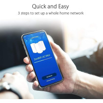 ASUS CD6, AC1500 Dual Band Mesh Wi Fi System Pack of 3, White, 90IG05S0-BU2420, ZenWiFi CD6 3pk, 3 Pack Mini