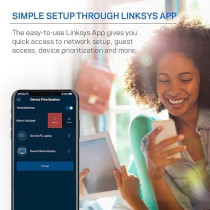 Linksys Mesh Wifi 5 Router, Tri-Band, 2,000 Sq. ft Coverage, Supports Guest WiFi, Parent Control, 20+ Devices, Speeds up to (AC2200) 2.2Gbps - MR8300