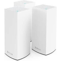 Linksys Atlas Pro 6 Velop Dual Band Whole Home Mesh WiFi 6 System (AX5300) - WiFi Router, Extender, Booster with up to 8100 sq ft / 750 sqm Coverage, 4x Faster Speed for 90+ Devices - 3 Pack, White