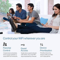 Linksys Atlas Pro 6 Velop Dual Band Whole Home Mesh WiFi 6 System (AX5300) - WiFi Router, Extender, Booster with up to 8100 sq ft / 750 sqm Coverage, 4x Faster Speed for 90+ Devices - 3 Pack, White