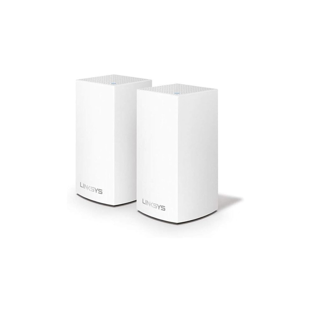 Linksys VLP0102 Velop Whole Home Mesh WiFi System (AC2400 WiFi Router/WiFi Extender for Seamless Coverage, Parental Controls, 2-Pack, Covers up to 3,000 sq ft / 260 sqm, White)
