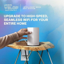 Linksys VLP0102 Velop Whole Home Mesh WiFi System (AC2400 WiFi Router/WiFi Extender for Seamless Coverage, Parental Controls, 2-Pack, Covers up to 3,000 sq ft / 260 sqm, White)