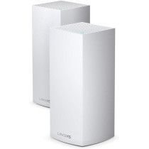 Linksys Velop MX10600 Tri-Band Whole Home Mesh WiFi 6 System (AX5300) WiFi Router, Extender, Booster up to 6000 sq ft, 4x Faster Speed 100+ Devices, MU-MIMO And Parental Controls White, Pack of 2