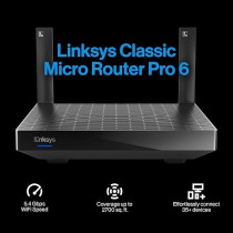 Linksys Mesh WiFi 6 Router Connect 35+ Devices Up to 2,700 Sq Ft Speeds of up to 5.4 Gbps LN3121-AMZ 2024 Release