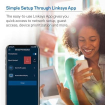Linksys WHW0203 Velop Home Mesh Wi-Fi System Bundle (Dual/Tri-Band Combo) - Wi-Fi Router/Wi-Fi Extender for Whole-Home Mesh Network (3-Pack, White)