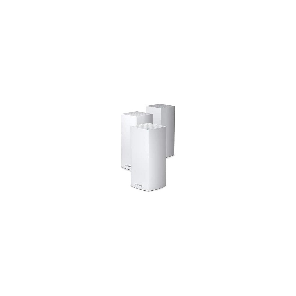 Linksys Mx12600 Velop Tri-Band Whole Home Mesh Wifi 6 System (Ax4200) Wifi Router/Extender For Seamless Coverage Of Up To 9000 Sq Ft / 830 Sqm And 3.5X Faster Speed For 120+ Devices, 3-Pack, White)