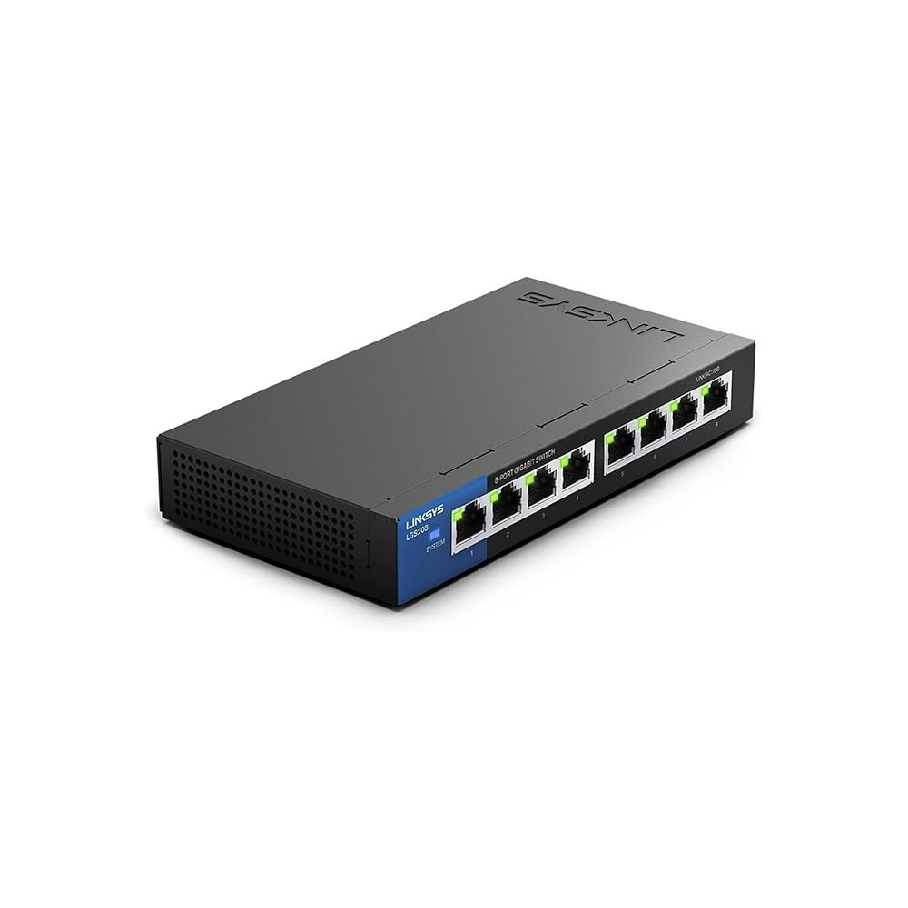 Linksys LGS108 8-Port Business Desktop Gigabit Ethernet Switch