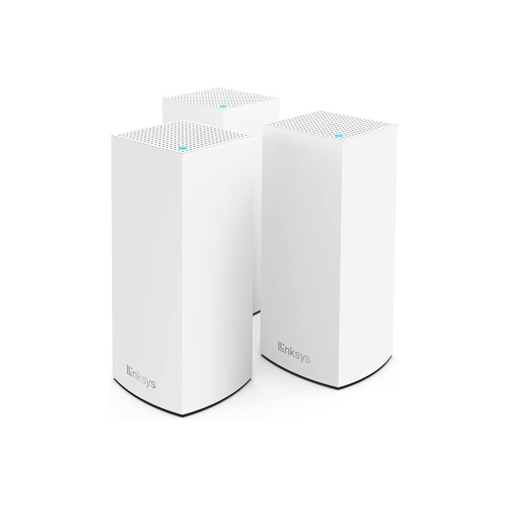 Linksys Atlas Pro 6 Velop Dual Band Whole Home Mesh Wifi 6 System Ax5400 Wifi Router, Extender, Booster With Up To 8100 Sq Ft Coverage, 4X Faster Speed For 90+ Devices 3 Pack, White, MX5503-ME