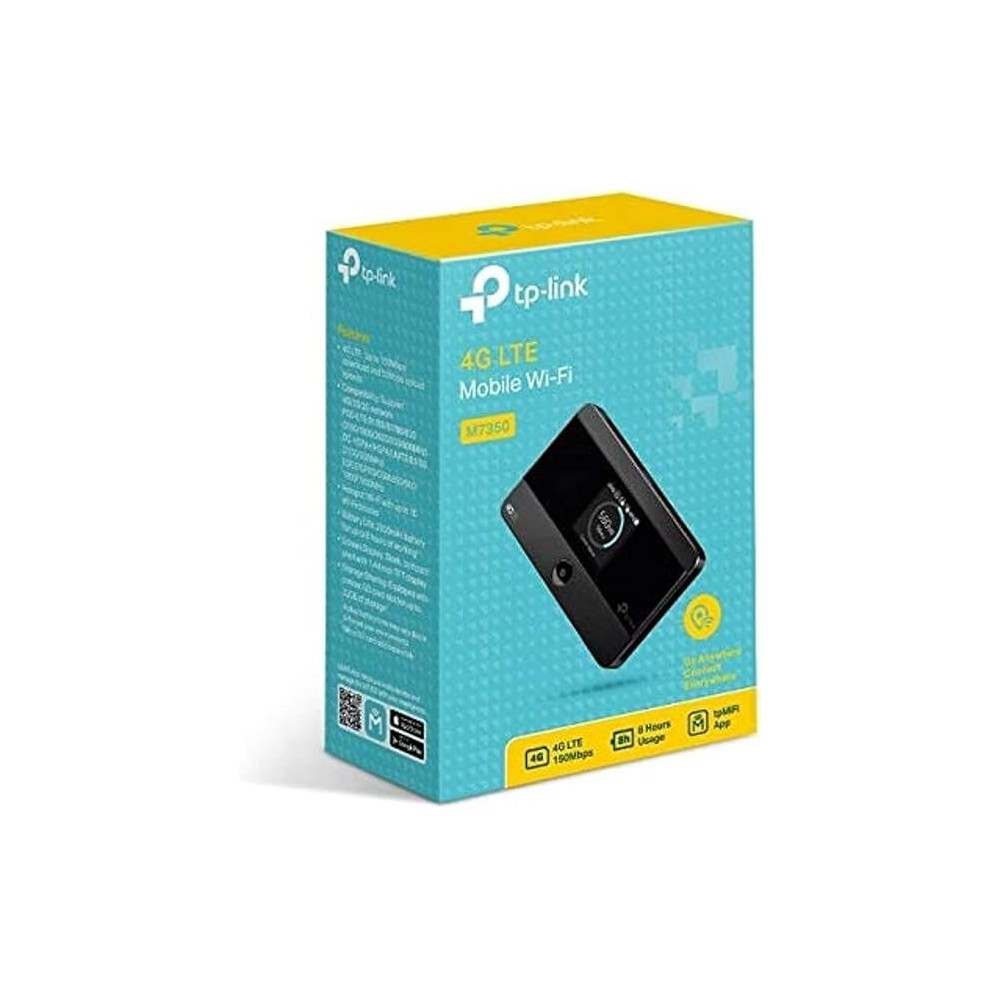 TP-Link M7350 4G Low-Cost Travel Wi-Fi, LTE-Advanced Mobile Wi-Fi Hotspot Share Dual Band Wi-Fi with Up to 10 Devices Long Lasting Battery Easy to Use Unlock