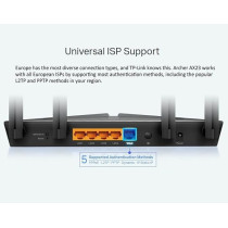 TP-Link WiFi 6 OneMesh Router, AX1800 Mbps Gigabit VPN Router, Dual-Core CPU Fibre Router, WPA3 Cybersecurity, Ideal for Gaming Xbox/PS4/Steam, Archer AX23