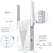 TP-Link AX3000 WiFi 6 Range Extender Signal Booster for Home(RE715X), Dual Band WiFi Repeater, Internet Extender with Gigabit Ethernet Port, Access Point, APP Setup, OneMesh Compatible
