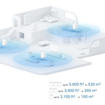 TP Link Deco X10, Wi Fi 6, AX1500 Dual Band Whole Home Mesh System, 5 GHz Band Access Upto 1500 Mbps Gigabit Speed, Coverage Upto 5600 sq.ft, 3-Pack