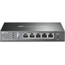 TP-Link ER605 Multi-WAN Wired VPN Router Up to 4 Gigabit WAN Ports SPI Firewall SMB Router, Omada SDN Integrated, Load Balance, Lightning Protection, Limited Lifetime Protection, Ethernet