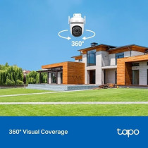 Tapo Outdoor Pan/Tilt Security Wi-Fi Camera with Smart Motion Tracking, IP66 Weatherproof, Multiple Installation Options and Voice Activated Wired/Wireless Networking, TAPO C520WS