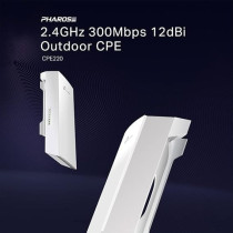 TP-Link CPE220 2.4GHz, 300Mbps Long Range Outdoor CPE for PtP and PtMP Transmission, Point to Point Wireless Bridge, 12DBI, 13kmPlus, Passive PoE Powered with Free PoE Injector