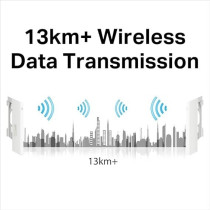 TP-Link CPE220 2.4GHz, 300Mbps Long Range Outdoor CPE for PtP and PtMP Transmission, Point to Point Wireless Bridge, 12DBI, 13kmPlus, Passive PoE Powered with Free PoE Injector