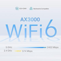 TP-Link Deco X50 5G AX3000 Whole Home Mesh Wi-Fi 6 Gateway, White