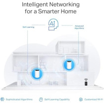 TP-Link Deco XE75 Pro AXE5400 Whole Home Tri-Band Mesh Wi-Fi 6E System, 1× 2.5 Gbps Port Plus 2× Gigabit Ports, AI-Driven Mesh, cover up to 2,900 ft2, Connect up to 200 devices, Home Shield, 8K, Pack of 3