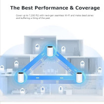 TP-Link TP Link Deco XE75 AXE5400 Whole Home Mesh Wi Fi 6E System, Tri Band Wi-Fi, Gigabit Ports, Deco XE753 pack, DECO XE75, 3-PACK