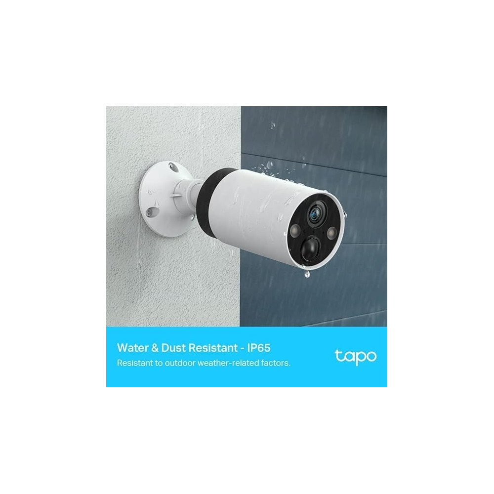 Tapo 2K 4MP Smart Wire-Free Security CCTV Camera System, 180-Day Battery Life, Full-Color Night Vision, People, Pets and Vehicle Detection, 2-Way Audio, IP65 Water and Dust Resistant, C420S2