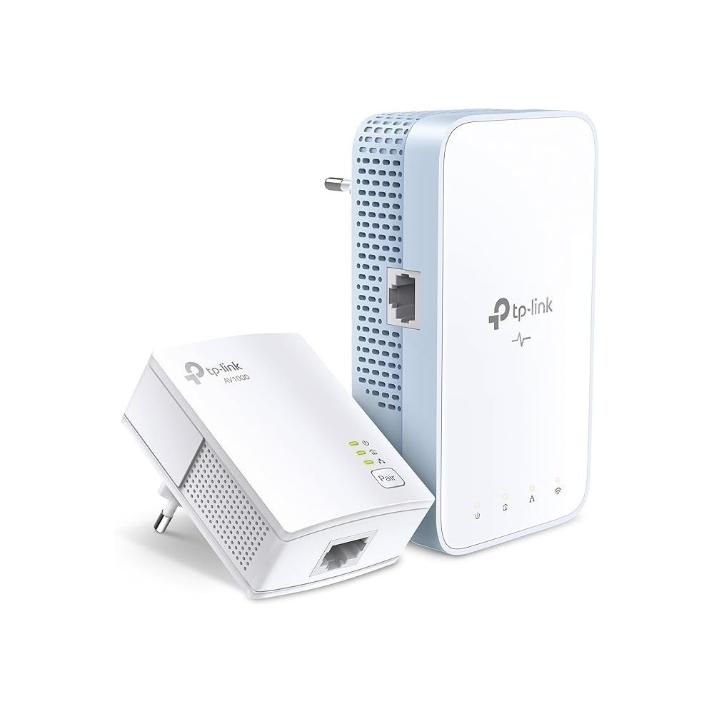 TP-Link Powerline WiFi Extender TL-WPA7517KIT, AV1000 Powerline Ethernet Adapter with Dual Band WiFi, OneMesh, Gigabit Port, Ethernet Over Power, Plug and Play