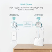 TP-Link Powerline WiFi Extender TL-WPA7517KIT, AV1000 Powerline Ethernet Adapter with Dual Band WiFi, OneMesh, Gigabit Port, Ethernet Over Power, Plug and Play