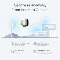 TP-Link Deco X50-Outdoor/Indoor Whole Home Wi-Fi 6, IP65 dust & water resistance, Dual-Band, Add on Single Unit for All WiFi 7/6/5 Deco Mesh Pack for Extended Coverage Requirement, Works with Alexa