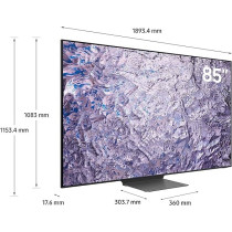Samsung 85 Inch 8K Neo QLED HDR Quantum Matrix Technology Pro QA85QN800CUXZN