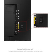 Samsung 55 Inch 4K QLED HDR10+ Quantum Dot AirSlim Hub QA55Q60CAUXZN, Black