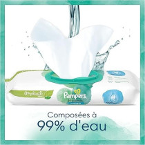 Pampers Harmonie Aqua Wet Wipes 15 Packs Of 48 Wet Wipes - 720 Wet Wipes That Help Restore Skin'S Natural Ph Value Lightweight Lotion With 99% Water