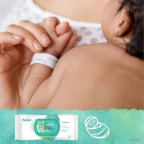 Pampers Aqua Harmony Wipes, Made Of 99% Pure Water And Fragrance Free And Alcohol-Free, Pack Of 6 x 144 Wipes (Total 864 Wipes)