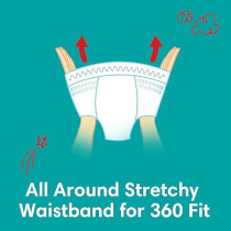 Pampers Baby Dry Pants Diapers With Aloe Vera Lotion, 360 Fit And Up To 100% Leakproof, Size 6, 16-21 kg, 152 Count