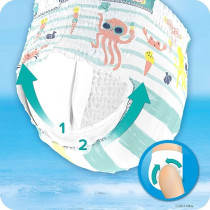 Pampers Splashers Disposable Swimming Trunks Size 3-4 (6-11 Kg) For Optimal Protection In The Water, 12 Nappies