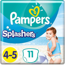 Pampers Splashers Disposable Swim Nappies Size 4-5 (9-15 Kg) For Optimal Protection In The Water, 11 Nappies