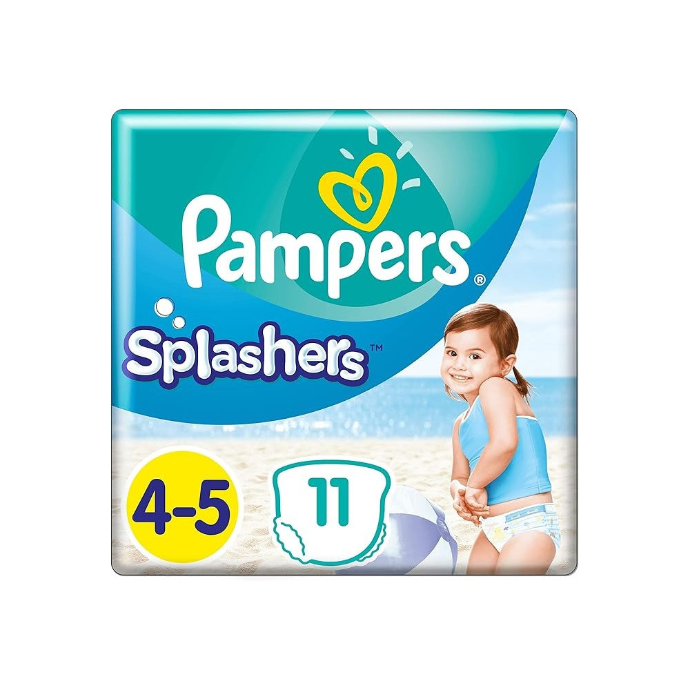 Pampers Splashers Disposable Swim Nappies Size 4-5 (9-15 Kg) For Optimal Protection In The Water, 11 Nappies