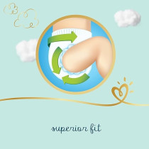 Pampers Premium Care Taped Baby Diapers, Size 4, 9-14 Kg, Unique Softest Absorption For Ultimate Skin Protection, 100 Count