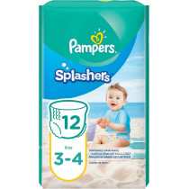 Pampers Splashers Swimming Pants, Size 3-4, 6-12 Kg, Carry Pack, 12 Count
