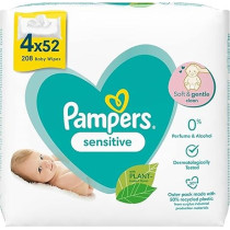 Pampers 81687197 Sensitive Baby Wet Wipes, White