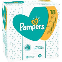 Pampers Sensitive Protect Wet Wipes 18 Packs (18 X 52 Wipes)